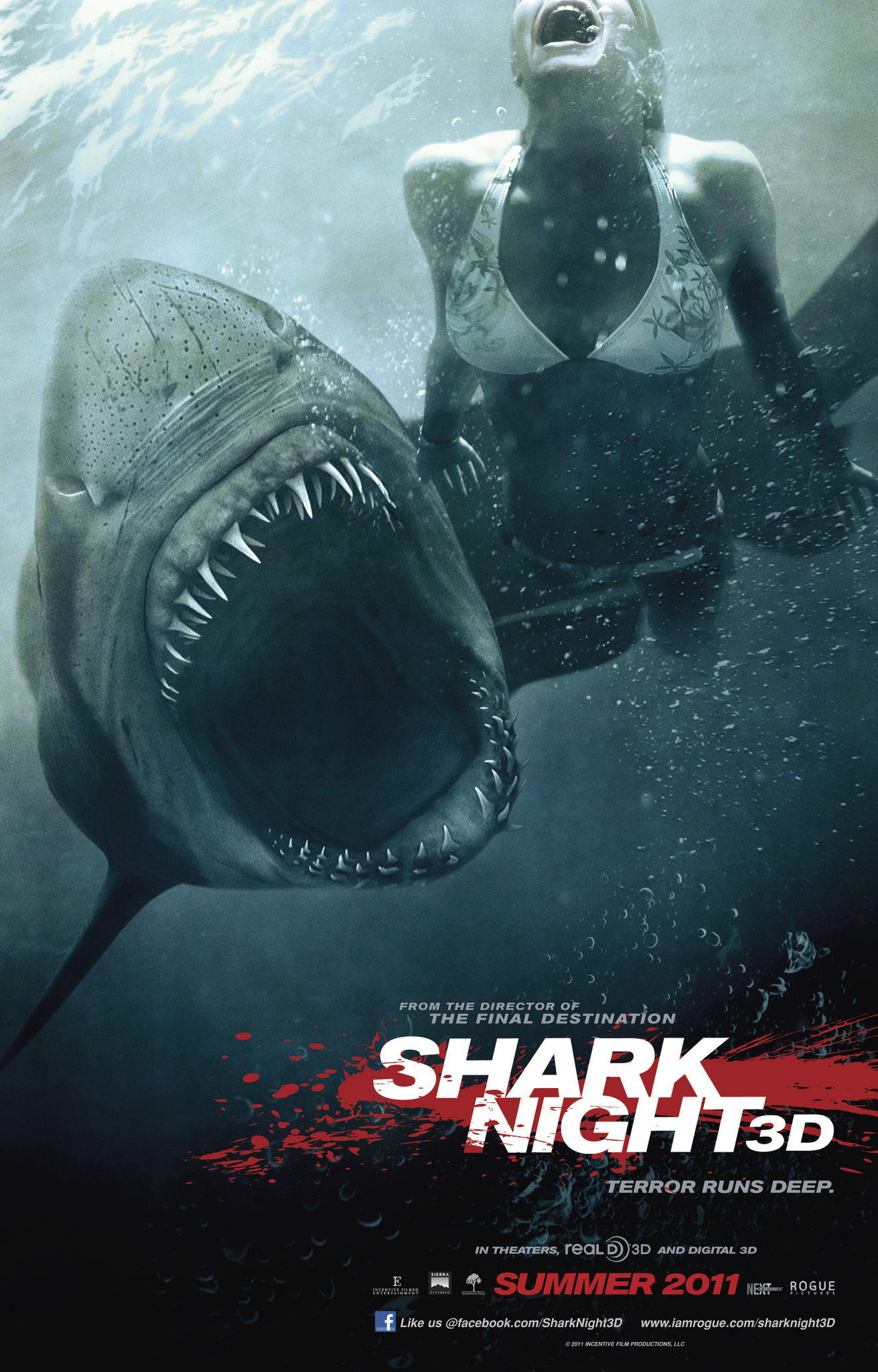 Shark Night - Il lago del terrore 2011 film scene di nudo